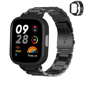 Bilezik Redmi İçin İzle 3 Kayış Paslanmaz Çelik Bileklik Redmi İçin Watch3 Kılıfı Zarif Bilek Kayışı Smartwatch Aksesuarları