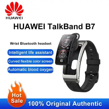 Yeni Geliş Huawei B7 Spor Bilezik Akıllı Bilezik Kan Oksijen Kalp Hızı Sağlık Izleme Bilek Bluetooth Kulaklık