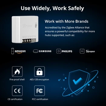 1/30 ADET SONOFF ZBMİNİ Zigbee Akıllı ışık anahtarı Modülü İki Yönlü Kontrol Anahtarı Akıllı Ev İle Çalışır Smartthing Alexa 3