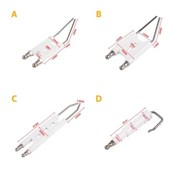 1 ADET H Tipi Ateşleme Elektrotları YAĞ yakıcı BT10 Seramik Elektrot Seramik Ateşleme Çift Pin