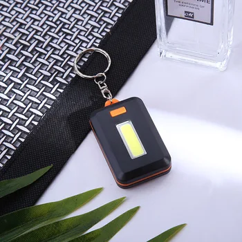 1 adet Mini Taşınabilir COB LED El Feneri Anahtarlık Torch Acil Kamp Flaş ışığı Modu Lambası 3 Modları Cep Fener Açık Araçları