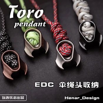 1 Adet TORO bıçak kolye EDC Kolye titanyum kolye carry-on oyuncak açık ekipman stres rahatlatıcı charm