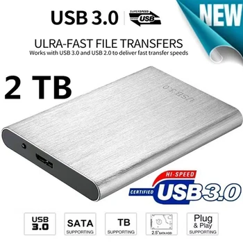 1 TB Taşınabilir SSD USB 3.0 HDD 2 TB 4 TB Yüksek hızlı harici sabit disk Yığın Depolama Mobil sabit diskler İçin Masaüstü / Dizüstü / Android