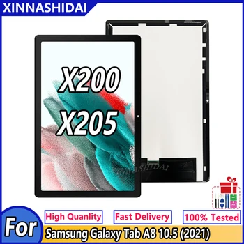 10.5 inç LCD ekran Samsung Galaxy Tab İçin A8 10.5 2021 SM-X200 X205 X205C Lcd Dokunmatik ekran Digitizer Sensörü Meclisi Paneli