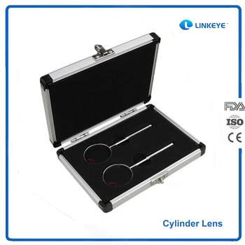 10 adet Çapraz Silindir Lens Aracı - 0.25-0.50 Optik Aletler Oftalmik Diopters Optometri Aksesuar Kutusu ile CC-1