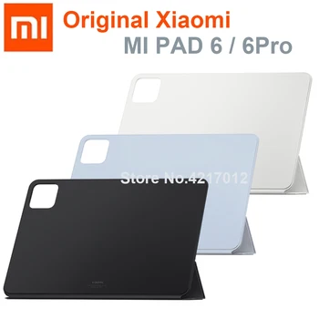 100 % Orijinal Xiaomi Pad 6 / Mİ PAD 6 Pro Kılıf Akıllı Kapak için MiPad 6Pro 2023 Koruyucu PU Deri Tablet Uyandırma Ultra İnce