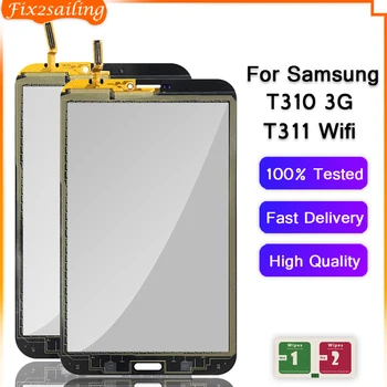 100 % Test Edilmiş Dokunmatik Samsung Galaxy Tab 3 8.0 Için T310 T311 SM-T310 SM-T311 dokunmatik ekran digitizer Sensörü Tablet Parçaları Değiştirme
