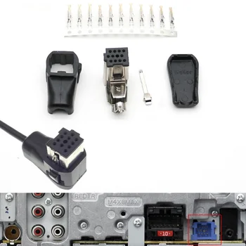 11 Pin Araba Radyo Ses Girişi AUX Konnektör Fiş Kablosu Pioneer IP-BUS Kafa Ünitesi Prizler Modifiye Montaj