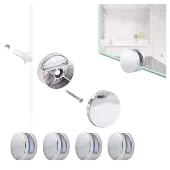 12 Adet Çinko Alaşım Cam Klipler Ayna Klip Duvara Monte Cam Kelepçe Banyo Oturma Odası için Uygun Halka Açık Yerlerde, vb