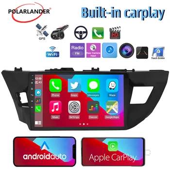 2 Din dahili Carplay Multimedya Oynatıcı 1G + 16G WİFİ Dokunmatik Ekran GPS BT Android 9.1 Araba Radyo 10.1