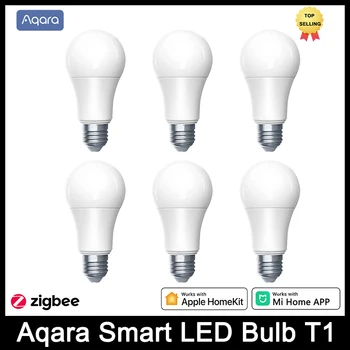 2023 YENİ Aqara akıllı LED ampul T1 Zigbee 3.0 Bluetooth E27 2700K-6500K 220-240V Akıllı Ev lamba ışığı Xiaomi mihome Homekit