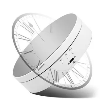 3 Hız Ayna Elektrikli Döner Ekran Standı Tabanı Takı Organizatör Pikap Mücevher 360 Derece Açı Ayarlanabilir Tutucu 2