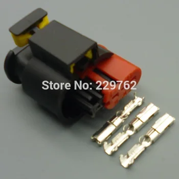 3 Pin otomatik kablo demeti Mühürlü Sensör konnektörü fişi 284425-1 yakıt enjektörü Ateşleme bobini Konnektörleri 284426-1