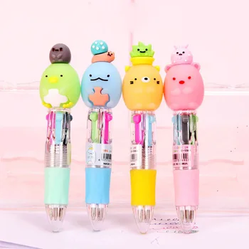 36 adet / grup Sevimli Mini Sumikko Gurashi 4 Renk Tükenmez Kalem Kawaii Tükenmez kalemler Okul Ofis yazma Malzemeleri Kırtasiye Hediye