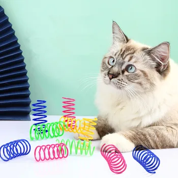 4 adet Kedi Oyuncak Yavru Geniş Dayanıklı Ağır Göstergesi Kedi Bahar Oyuncak Evcil Hayvan Ürünleri Renkli Kedi Oyuncak İnteraktif Evcil Hayvan Oyuncakları Evcil Hayvan Malzemeleri