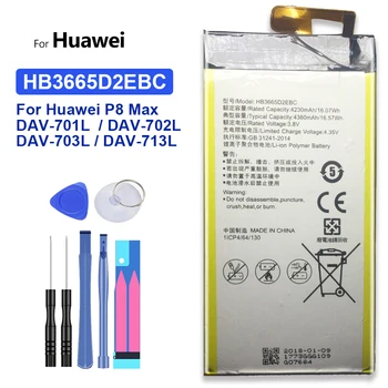 4360mAh HB3665D2EBC Pil İçin Huawei P8 MAX 4G W0E13 T40 P8MAX / MediaPad T2 7.0 Pro / M2 7.0 PLE-701L PLE-703L PLE-703LT