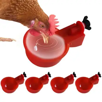 5 adet Tavuk Sulama Bardak Otomatik Kümes Hayvanları Su Besleyici Kiti Otomatik su çeşmesi Tavuklar İçin Bıldırcın Güvercin