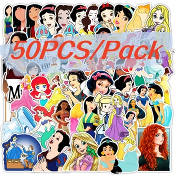 50 Adet/paket Karikatür Sevimli Prenses Çıkartmalar Estetik Çıkartması Dekorasyon Dizüstü Su Bardağı Çıkartmalar Bagaj Araba Sticker Kız Çocuk İçin
