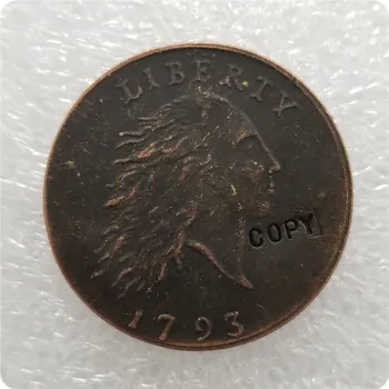 ABD 1793 ZİNCİR CENT AMERİ Sikke KOPYA hatıra paraları-çoğaltma paralar madalya paraları koleksiyon 1