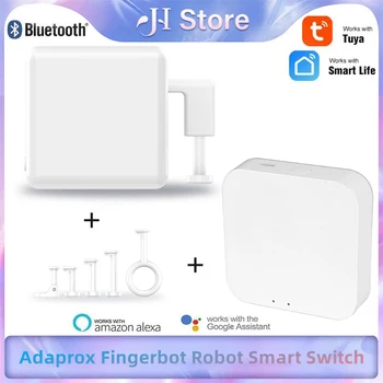 Adaprox Fingerbot Robot Akıllı Anahtarı Bluetooth Mekanik Kol Tuya Akıllı Yaşam APP Uzaktan Kumanda Alexa Google Ev İle Çalışmak