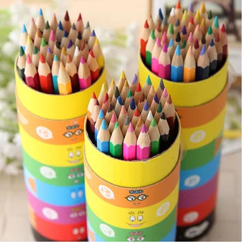 Ahşap 36 Renk renkli kurşun kalem Ahşap Grafiti Kalem Boyama Renk Kalem Ahşap Direk Kalem 3.0 Ara Çekirdek 6 Köşe Renk