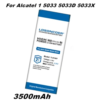 Alcatel one touch için 1 5033 5033D 5033X 5033Y 5033A 5033T 5033J / Telstra Uçucu Artı 2018 / TCL U3A Pil TLi019D7 3500mAh Pil