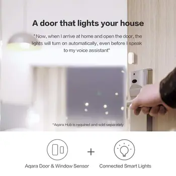 Aqara Kapı Pencere Sensörü Zigbee Kablosuz Bağlantı Alarmı Akıllı mi ni Kapı Sensörü İle Çalışmak Aqara Ağ Geçidi mi Ev HomeKit APP 1