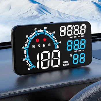 Araba Dijital GPS Speedo Aşırı Hız Alarmı Elektronik Head Up Display LED Ekran Akıllı Head Up Display Saat ile Araç için Otomatik