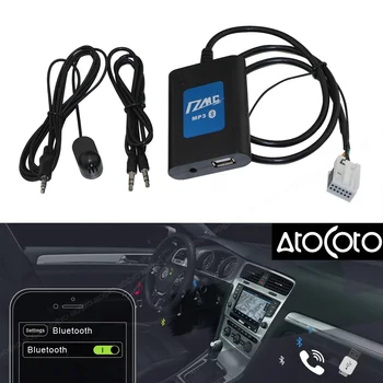 Araba DMC Bluetooth USB Dijital Müzik Değiştirici AUX 12-pin Adaptör Arayüzü VW Audi Skoda Seat için 8 pin CD Radyo MP3 Ses Girişi