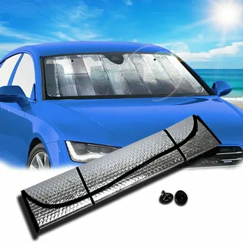 Araba Güneş Gölge UV Koruma Perdesi araba güneşliği Filmi Cam Güneşlik Ön Cam Güneşlik Kapak Ön Cam Güneşlik