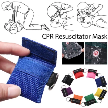CPR ılk yardım maskesi tek kullanımlık resüsitatör maskesi solunum maskesi solunum ağız solunum tek yönlü vana acil açık araçları
