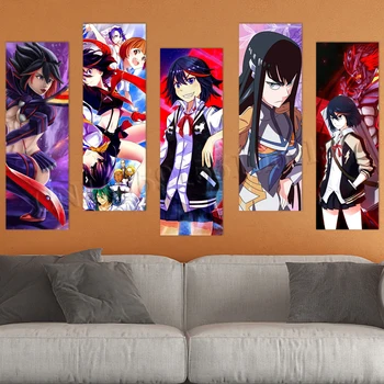 Duvar Sanatı Anime Ev Dekor Duvar Kağıdı PVC Baskı ÖLDÜR La ÖLDÜR Boyama DIY Duvar Posteri Oturma Odası Kendinden yapışkanlı Resimleri Sanat