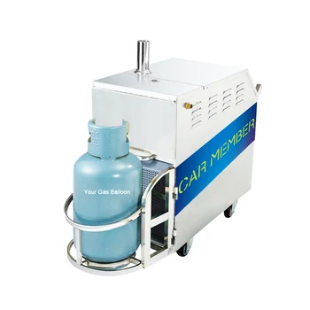 Güçlü Susuz LPG elektrikli ısıtıcı Çift Tabancalı Mobil Buharlı Oto Yıkama Makinesi Ticari Kullanım İçin Vapur Araba Yıkama