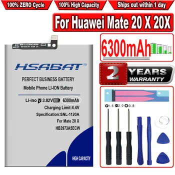 HSABAT 6300mAh HB3973A5ECW Pil için Huawei Mate 20 X 20X Mate20X 4G EVR-AL00 / Onur 8X Max / Onur Not 10 RVL-AL09 RVL-AL10