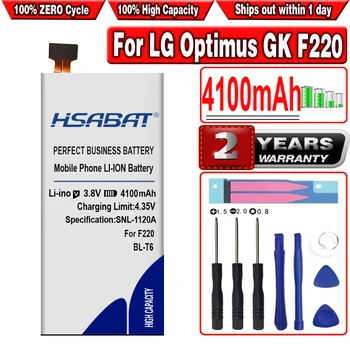 HSABAT BL - T6 4100 mAh Pil için LG Optimus GK F220 F220S F220L F220K