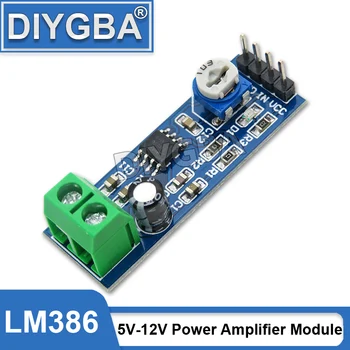 Ibuw LM386 5V-12V Giriş Ses güç amplifikatörü Modülü 200 Kez Kazanç Amplifikatör Kurulu Mono güç amplifikatörü