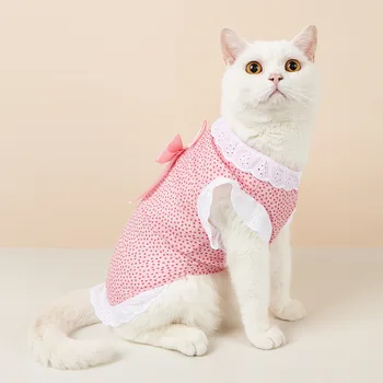 Ilkbahar Yaz İnce Yüksek Yeni Kaliteli Köpek Etek Küçük ve Orta ölçekli Köpek Oyuncak Kedi Giysileri Sevimli Pet Kostüm İnce Prenses Tarzı