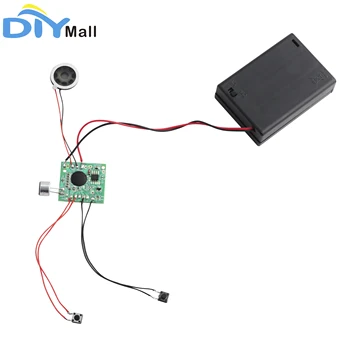 ISD1806 30S Ses Kaydedilebilir Kaydedici Modülü Seti Lehimli Set (Kaydedici Modülü + Hoparlör + Kablo + AA Pil Kutusu + 2 ADET Düğme)
