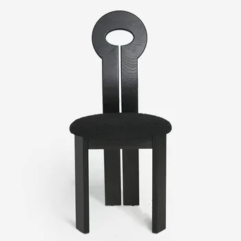 İskandinav katı ahşap yemek sandalyesi Ev Rahat Arkalığı Sandalye Kişilik Makyaj Koltuğu Tasarımcı Hostel Ortaçağ Sandalye