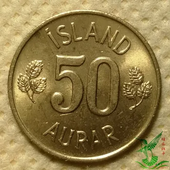 İzlanda 1974 50 Ola 19mm Hatıra Parası100 % Orijinal