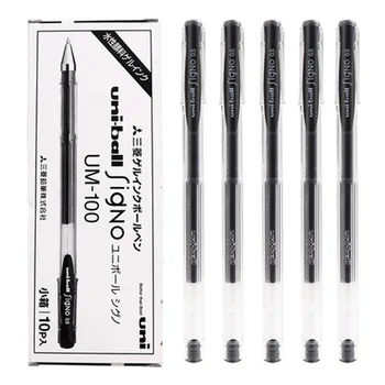 Japonya UNİ Jel Kalem Kombinasyonu UM100 Çok paketi 0.5 mm Siyah Kalem Öğrenci Yazma Testi Kırtasiye 1