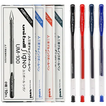 Japonya UNİ Jel Kalem Kombinasyonu UM100 Çok paketi 0.5 mm Siyah Kalem Öğrenci Yazma Testi Kırtasiye 5