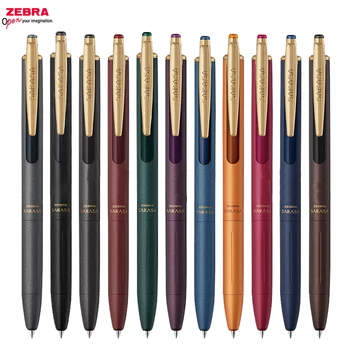 Japonya Zebra SARASA Grand Vintage Jel Kalemler Retro renkli mürekkep Metal Sınırlı Kalemlik Işareti Kalem Ofis Okul Malzemeleri Kırtasiye