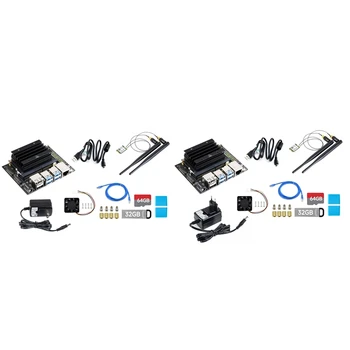 Jetson Nano 4G Geliştirme Kiti + 7 İnç IPS Ekran + Kamera + Ağ Kablosu + 32G USB sürücüsü + 64G SD Kart + Okuyucu + Güç