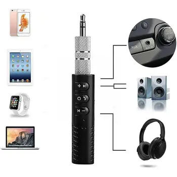 Kablosuz bluetooth 5.0 Alıcı Verici Adaptörü 3.5 mm Jack Araba Müzik Ses Aux A2dp Kulaklık Alıcısı Handsfree M4N7