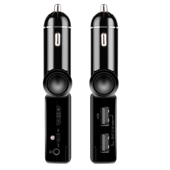 Kablosuz bluetooth FM Verici Araba MP3 Ses Çalar FM Modülatör Araç Kiti lcd ekran USB iphone şarj cihazı Huawei Xiaomi 1