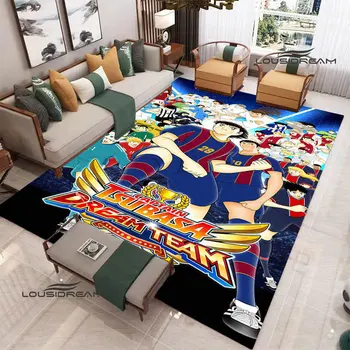 Kaptan Tsubasa Karikatür Baskı Halı kaymaz halı anime halı Yoga mat Fotoğraf prop yatak odası dekoru doğum günü hediyesi