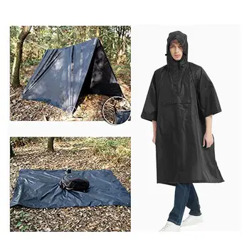 Kapşonlu Açık Yağmurluk Ceketler Su Geçirmez Yağmur Panço Pet Malzemeleri Açık Hava Etkinlikleri Kamp Yürüyüş Yağmurluk 0