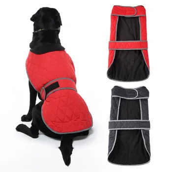 Kış Köpek Giysileri Yansıtıcı Köpek Ceket Rüzgar Geçirmez Köpek Ceket Sıcak Ceket Geri Dönüşümlü Kış Köpek Yelek Küçük Orta Büyük Köpekler İçin