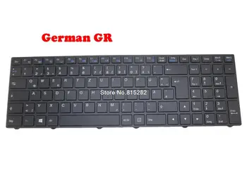 Laptop Klavye İçin SKIKK 17EJ87 Çerçeve İle Yeni Siyah Alman GR Arkadan Aydınlatmalı